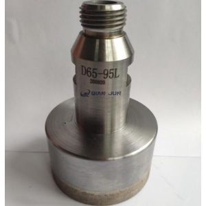 Wholesale 1/2&quot; GAS Sharp threaded diamond glass core drill bit 65mm diameter for glass drilling holes from china suppliers