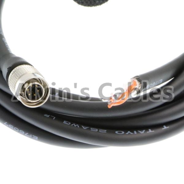 Basler AVT CCD Camera Cat6 Data Cable 6 Pin Hirose Male To Open End HR10A-7P-6P