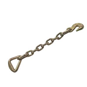 Load Lifting G70 2" 3/8" 10000 Lbs Chain With Delta Ring And Grab Hook Test Load