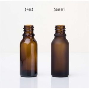 Multiscene Glass Bottles With Dropper , Eco Friendly Frosted Amber Dropper