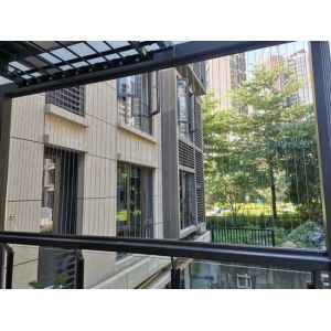 Window Invisible Grille with Easy Fire Escape Pet Safety and 5cm Wire Distance