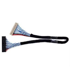 100% Test 1.25mm 2.0mm Pitch 20 30 40 Pin Connector LVDS Shielded Wire LCD