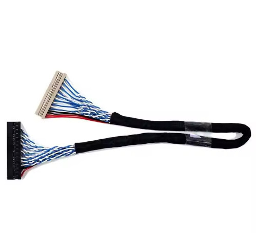 100% Test 1.25mm 2.0mm Pitch 20 30 40 Pin Connector LVDS Shielded Wire LCD