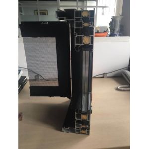 Bridge Break Aluminum Window Frame Extrusions Energy Efficient Heat Insulation