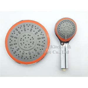 Wholesale High quality five functions chrome plating shower head hand shower set overhead shower rain shower from china suppliers