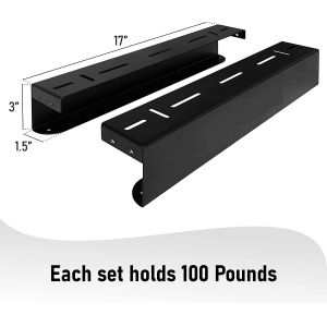 Single Tier Garage Storage Rack Heavy Duty Metal Overhead Bin for Container Tote