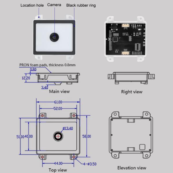 Multi-Interface Embedded 2D Barcode Scanner USB/RS232/TTL for Flexible Integration