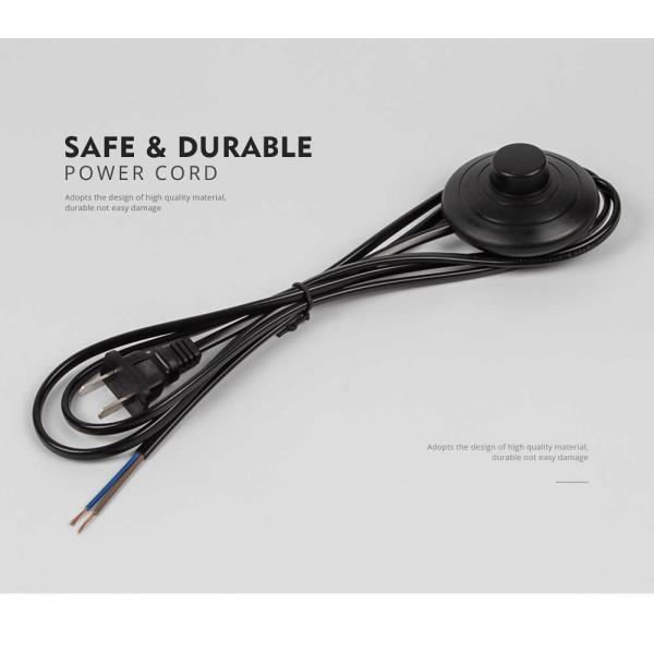 2ft Switch Power Cord European VDE Wear Resistance With Argentina Plug