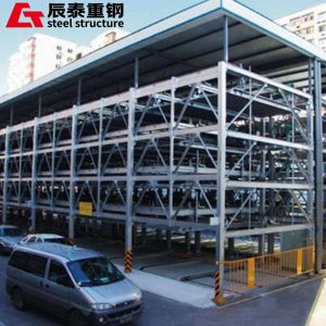 Prefabricated Steel Parking Structures Metal Frame Garage Customized