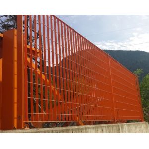 Powder Coated Galvanized Steel Bar Electro Welded Modular Grating Fence