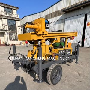 150m Depth Wheel-mounted Water Well Drilling Rig Machine With 32HP