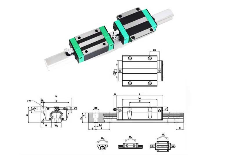 High Quality Linear Guide HGH20HA Robotics Linear Guide