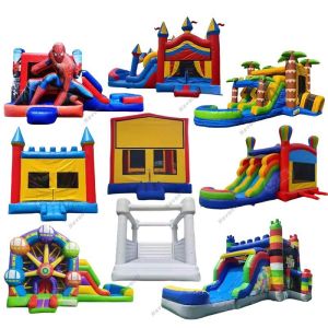 Wholesale Commercial Adult Inflatable Bounce House Combo with Water Slide and Customized Color from china suppliers