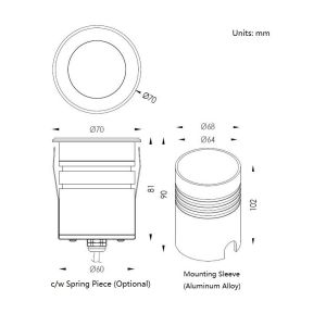 COMI IP67 8W COB LED Inground Pool Lights For Architectural & Landscape Lighting