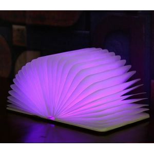 Wooden Mini USB Chargeable Fold Book Sharp Led Light With Creative Bluetooth