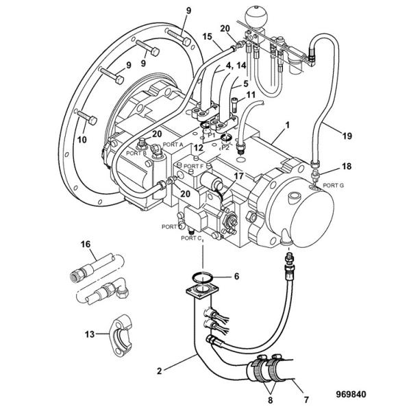 20/925328 JS130 Convert Hydraulic Pump For Excavator JCB K3V63DT PSV2-55T