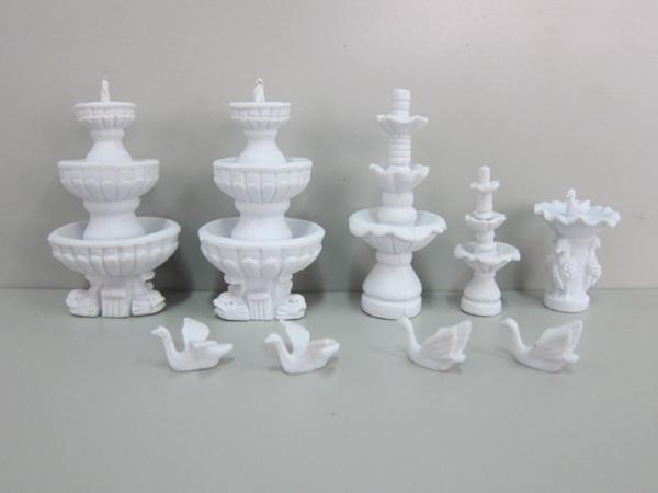 Quality 1:50 model swan scale sculpture--doll house decoration,model stuff,fake ABS fountain,plastic fountain for sale