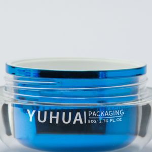 Plastic Packaging Jars with Logo Printing Electroplating PS Material