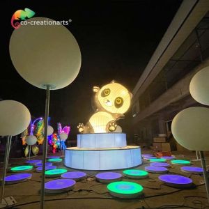 Interactive Music Note Play Panda Lantern