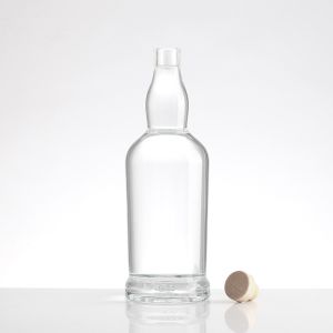 Whiskey Glass Bottle 700ml 1000ml Square Glass Bottles with Aluminum Plastic PP