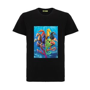 Custom Design 100% Cotton T - Shirt With 3D Lenticular Flip Effect Artwork