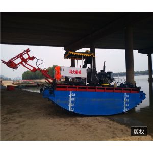 China 5.5m Length, 65KW ,2500m3,Amphibious Aquatic Weed Harvester Crawler Type Water Weed Harvester on sale