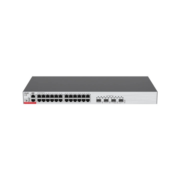 High-Performance 24-Port Ruijie Switch With 10G Uplink Layer 3 Routing For