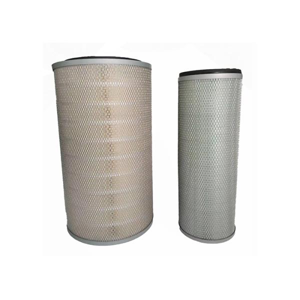 Pleated Industrial Cartridge Air Filters 304l Steel 0.1 Micron Dust Collector Filter