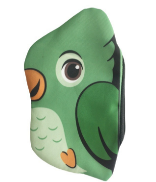 image Charming Bird-shaped Canvas Pouch: Customizable & Stylish Storage Solution