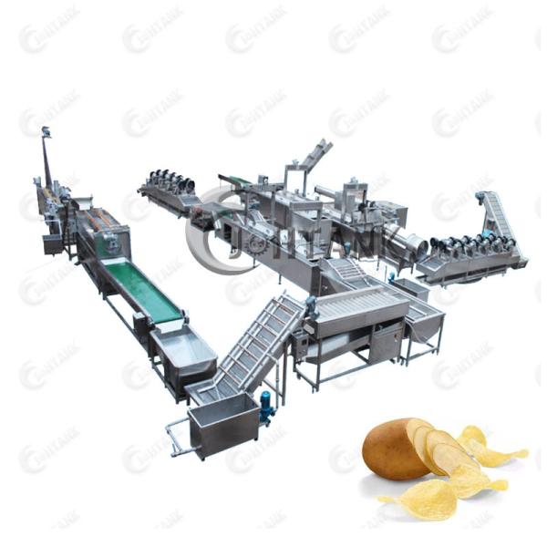 Quality 380V 50HZ Potato Chips Production Line , Electric Heat And Control Potato Chips Line for sale