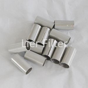 Sintered 50 Micron Mesh Filter Valve Body Stainless Steel Filter Element