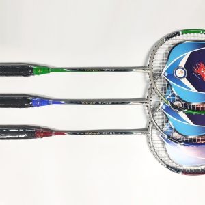 Single Piece Badminton Racket with Aluminium Alloy and Nylon String Including