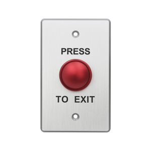 Mushroom Push Button with Metal Plate and Square ANSI Size