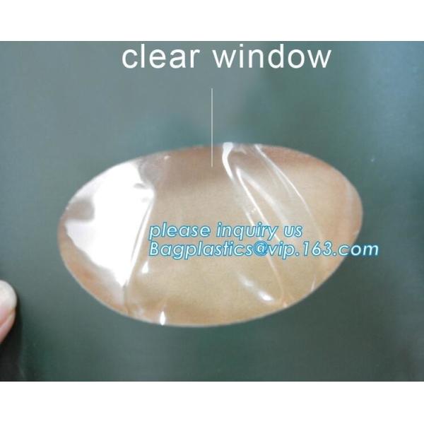 recycled resealable custom design resealable zipper locked stand up clear window