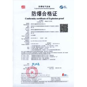 Shenzhen Yongxinrui Lighting Technology Co., Ltd. Certifications