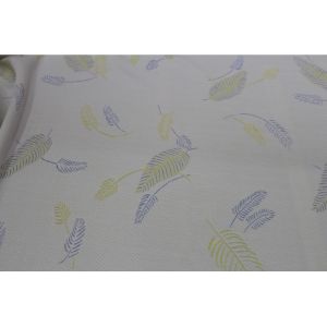 RoHS Anti Tear Polyester Jacquard Mattress Fabric With Leaf Pattern