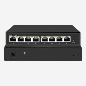 Wholesale Gigabit 8 RJ45 Smart PoE Switch With LED Indicators Store And IGMP Snooping from china suppliers