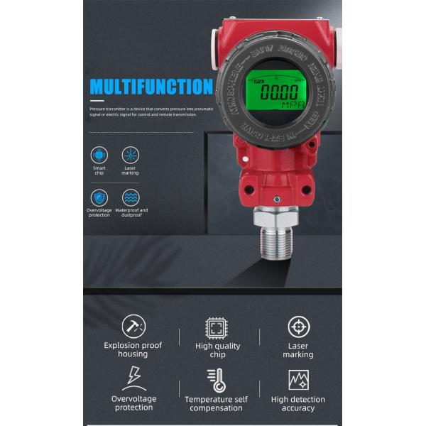4-20mA Explosion-proof Digital LCD Pressure Transmitter Customizable Thread Connection