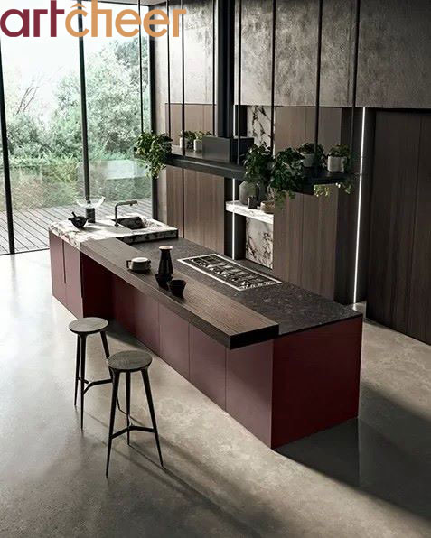 Eco-Friendly Modern Design Kitchen Cabinet with Customizable Size for Modular Kitchen