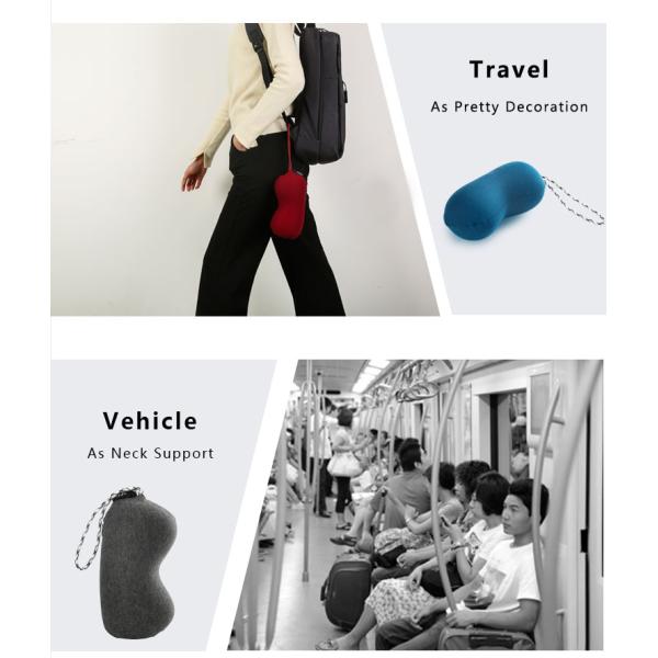 Easy To Carry Travel Neck Pillow Memory Foam Magic Ultimate Contour Anti Stress
