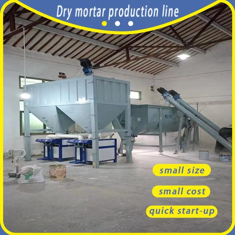 Small Automatic Ceramic Mortar Mixing Packaging Machine for Dry Mortar Production Line 1-10T/h