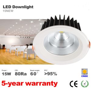 15W LED Downlight CREE COB LED Bulb Recessed Down ceilling light 1200LM lumens