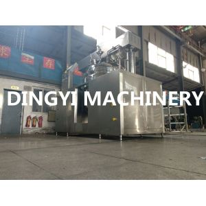 China SS316L Lotion Vacuum Homogenizer Mixer Electrical / Steam Heating PLC Control on sale