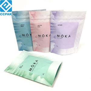 Mylar Foil MOPP VMPET Stand Up Pouches For Tea