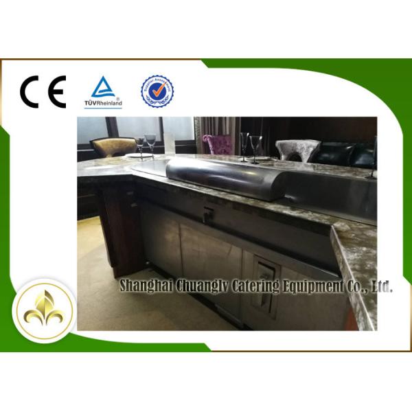 Natural Gas Heating Japanese Teppanyaki Grill Table , Electric Teppanyaki Table