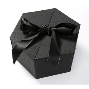 Custom Hexagonal Jewelry Gift Box with Satin Lining