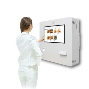 Touch Screen Payment Machine Kiosk 21.5'' Outdoor IP65 Waterproof 1500nits High
