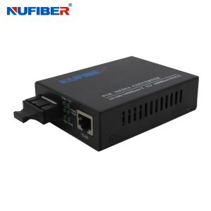 Wholesale NF-PSE5201C20 10/100M POE Media Converter Duplex Single Mode 1310nm 20km SC IEEE802.3AF/AT from china suppliers