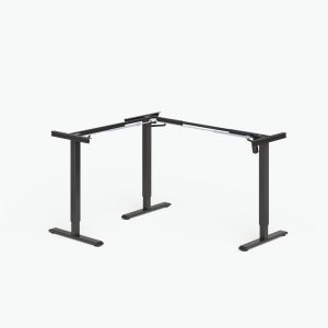 China Aluminum Alloy Corner Standing Desk Frame For Modern Home 80KG Max Load Easy To Move on sale