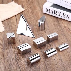Wholesale Cuboid Stainless Steel Table card holder Wedding Metal Table Tent Holders from china suppliers